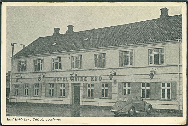 Hotel Hvide Kro, Aalestrup. M. Clausen u/no. 