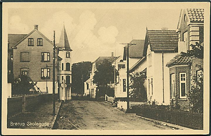 Skolegade i Brørup. Stenders no. 55700.