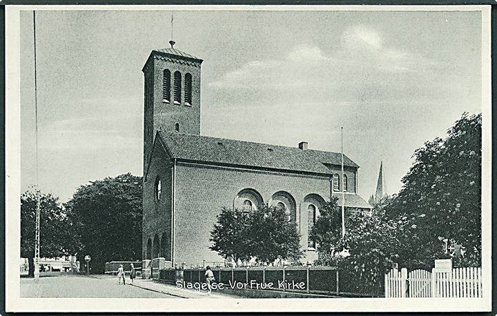 Vor Frue Kirke i Slagelse. Stenders, Slagelse no. 125.