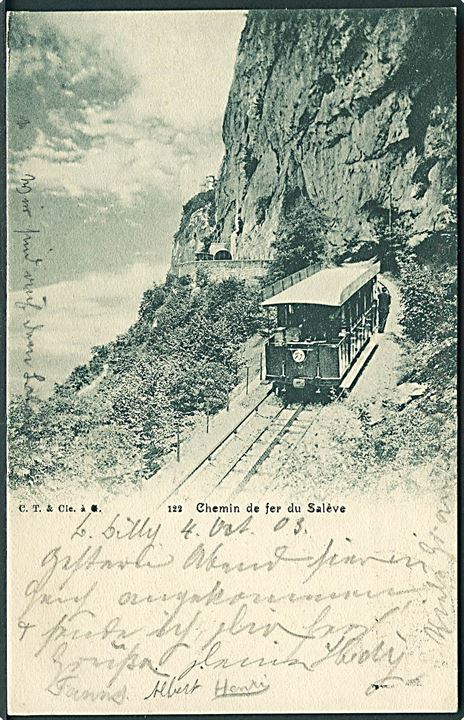 Chemin de fer du Salève. C. T. & Cie á G. Elektrisk jernbane.