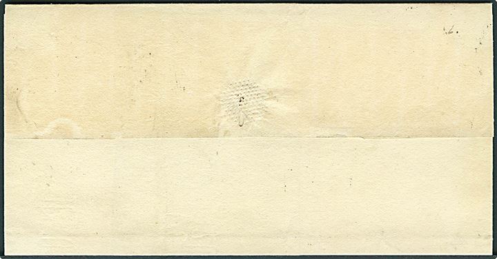 24 öre Våben single på dobbeltbrev fra Halmstad d. 31. 12.1868 til Båstad. Påskrevet “2” med blæk.
