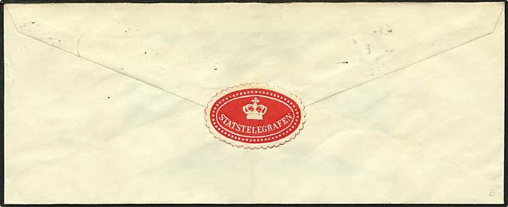 Lokalt sendt indtelefoneret telegram fra København d. 27.10.1947. Liniestempel Telefoneret.