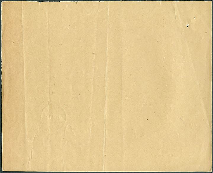 Kvittering for indkøb af Tjenestefrimærker formular nr. 8a til Øster Han Herreds Skyldkreds med 5 øre Chr. X som gebyrmærke stemplet Brovst d. 18.10.1919. Meget usædvanlig formular.