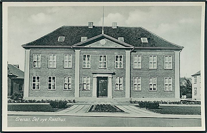 Det nye Raadhus i Grenaa. Hellemann Nielsen no. 372.