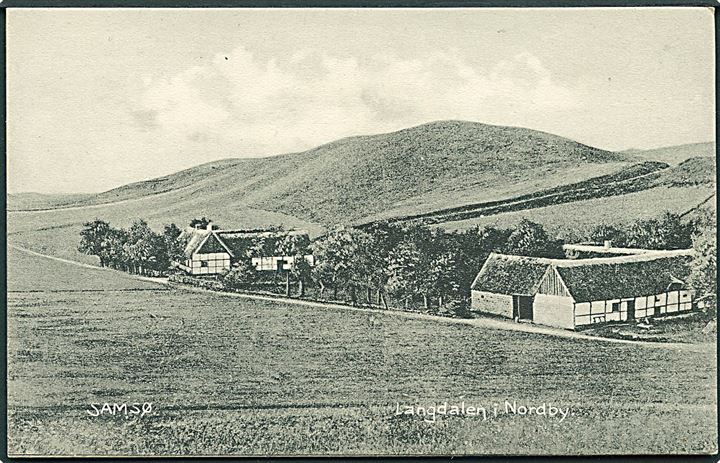 Langdalen i Nordby, Samsø. C. M. Thune no. 8937.
