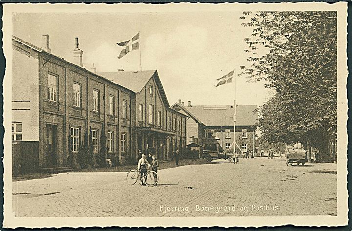 Banegaarden og Posthuset i Hjørring. Stenders, Hjørring no. 57.