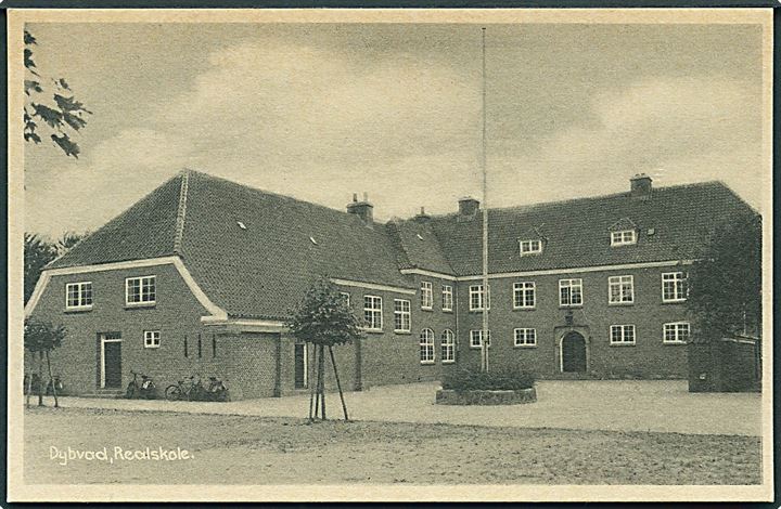 Realskolen i Dybvad. Stenders no. 87451.
