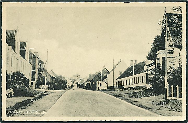 Gadeparti fra Rønde. Villiam Hansen no. 4872.