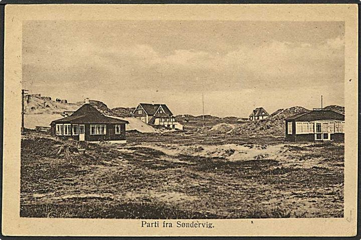 15 øre violet Chr. X på postkort fra Ringkøbing d. 24.6.1924 til Hellerup. Nørrejyllands /Jbp tog 1029 bureaustempel.
