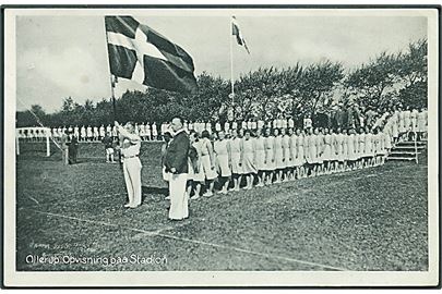 Opvisning på Ollerup Stadion. Stenders, Svendborg no. 352.