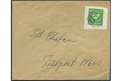 Fältpost Svarmærke på brev fra Danderyd d. 28.7.194x til Chefen for Fältpost 14660.
