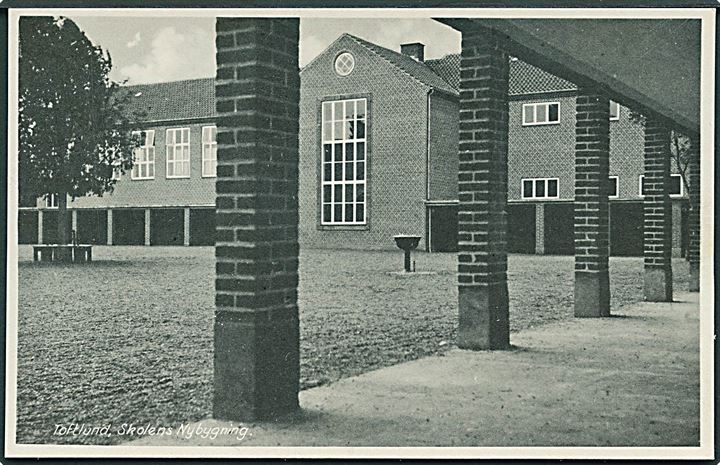 Skolens Nybygning i Toftlund. Stenders no. 80563.