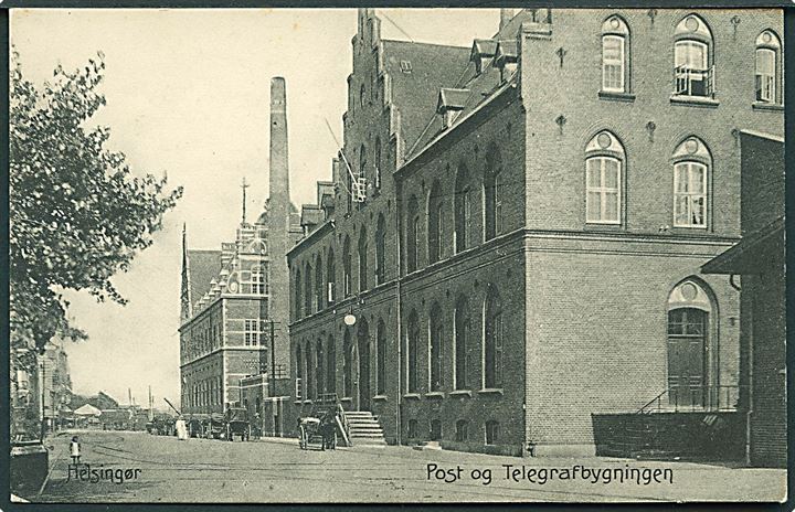 Post og Telegrafbygningen i Helsingør. Knud Nielsen u/no. 