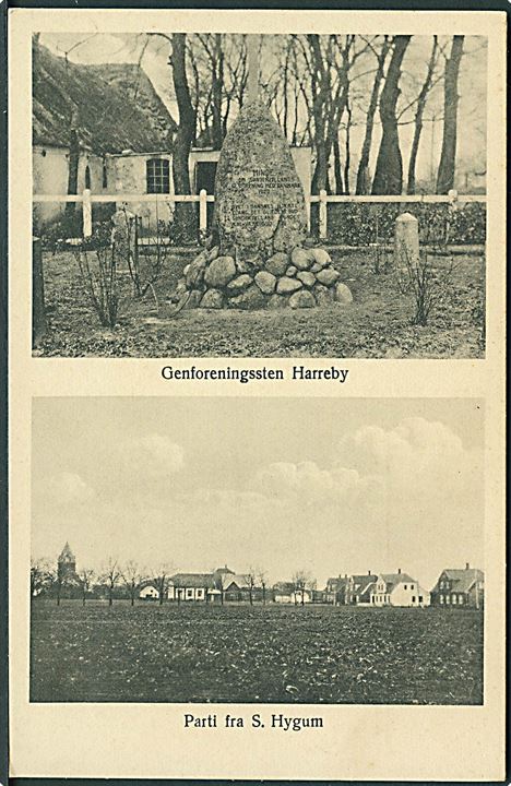 Genforeningssten i Harreby. Parti fra S. Hygum. No. 2370/59.