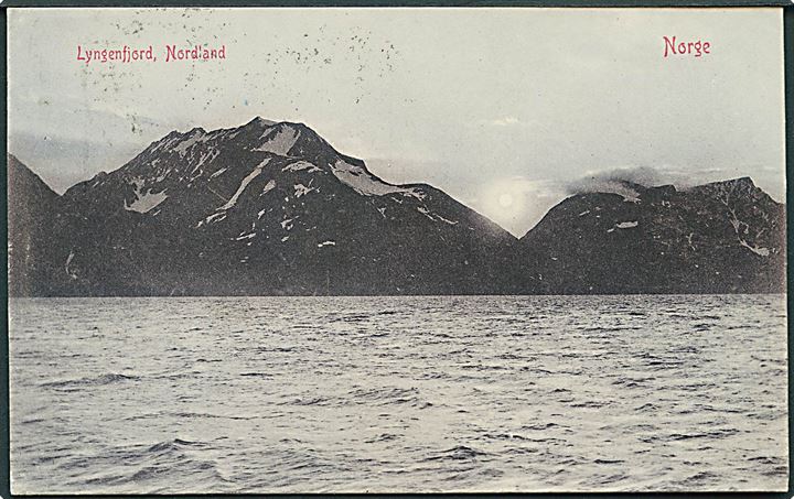 Lyngenfjord, Nordland i Norge. Mittet & Co. no. 827.
