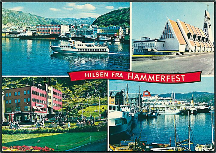Hilsen fra Hammerfest, Norge. Knut Aúne no. M-6030-3. 