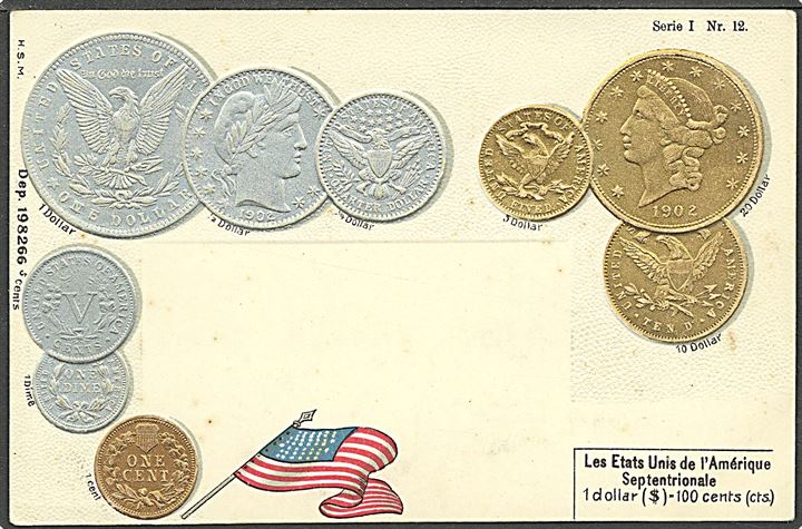 Møntkort, USA. U/no. Kvalitet 8
