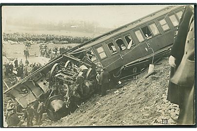 Vigerslev ulykken. 1.11.1919. Fotokort IV. Kvalitet 7