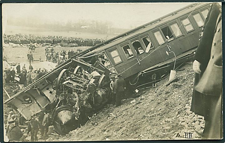 Vigerslev ulykken. 1.11.1919. Fotokort IV. Kvalitet 7