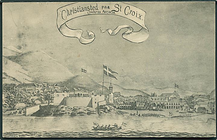 D.V.I., St. Croix, Christiansted. Anno 1838. A. Lauridsen D.W.I. Serie no. 5. Kvalitet 8