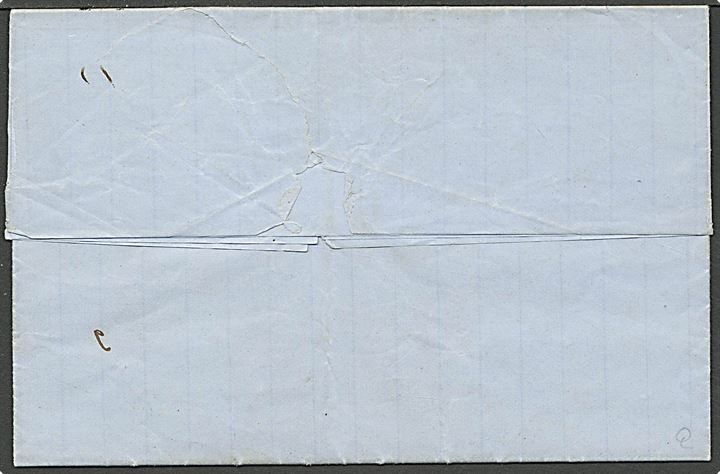 40 penni på brev fra Wiborg d. 3.9.1870 til Kexholm i Karelen.  Ankomst stemplet med håndskrevet dato 5.9. Pænt brev!
