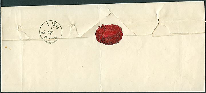 1 gr. stort Brystskjold på underfrankeret portopligtigt tjenestebrev fra Feldstedt d. 29.5.1874 til Schleswig. Påskrevet “2” (2. Vægtkl.) og “1” gr. porto.