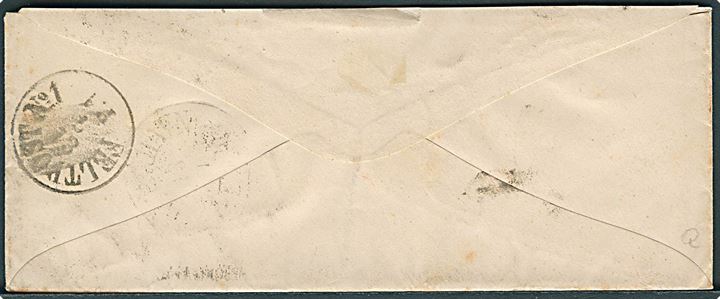 4 sk. Krone/Scepter på brev annulleret med nr.stempel “213” og sidestemplet antiqua Feldpost No. 1 d. 13.7. (ca. 1870) til Kjøbenhavn. Fra Lejrsamlingen ved Hald. 