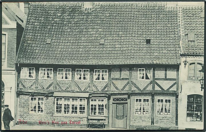 Weis's Hus paa Torvet i Ribe. Warburgs Kunstforlag no. 1811.