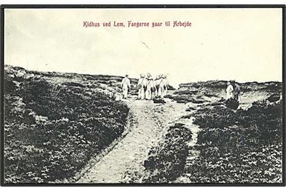 Fangerne gaar til arbejde i Kidhus ved Lem. W.K.F. no. 1899.