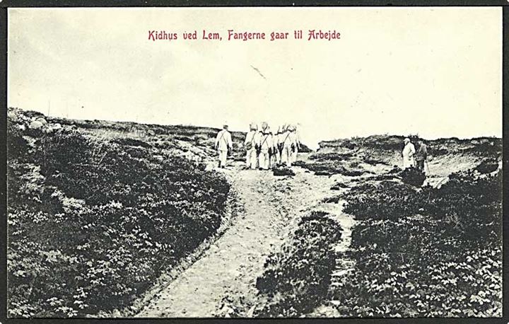Fangerne gaar til arbejde i Kidhus ved Lem. W.K.F. no. 1899.
