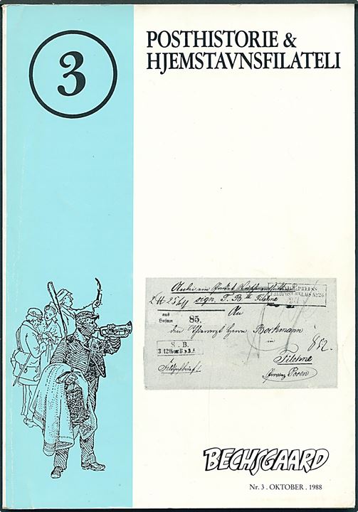 Posthistorie & Hjemstavnsfilateli 3. Salgsliste fra Firma Bechsgaard 1988. 96 sider. God til reference.