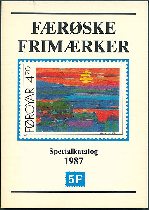 Færøske Frimærker, Specialkatalog 1987. Kristian Hopballe 182 sider. 