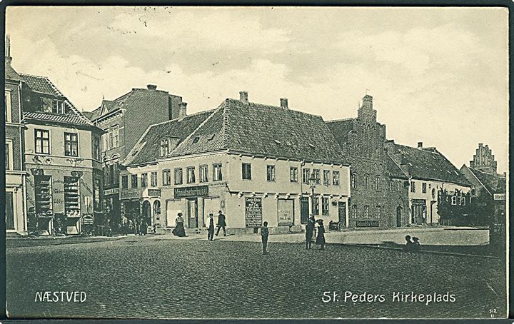 St. Peders Kirkeplads i Næstved. Messenborg no. 512.