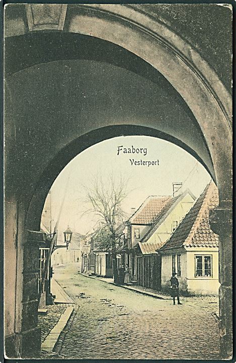 Vesterport i Faaborg. Peter Alstrups no. 3867.