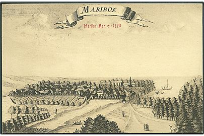 Maribo Aar c: 1770. (Mariboe). Warburgs Kunstforlag. D. B. i gamle dage no. 73.