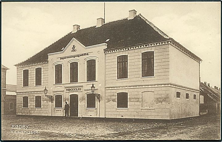 Raadhuset i Rødby. A. Madsens Boghandel no. 23055.