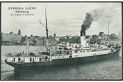 S/S Suecia & Britannia, Svenska Lloyd Göteborg. Wezdia u/no. 