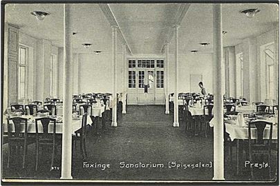 Spisesalen i Faxcinge Sanatorium, Præstø. A. Jensen no. 379.