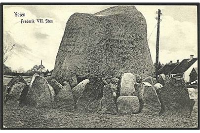 Frederik d. VII sten ved Vejen. E. Carlsen u/no.