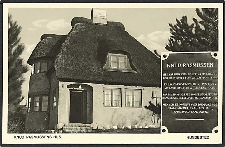 Knud Rasmussens Hus i Hundested. Grønlund no. 392.