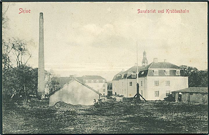 Sanatoriet ved Krabbesholm, Skive. Warburgs Kunstforlag no. 1587.