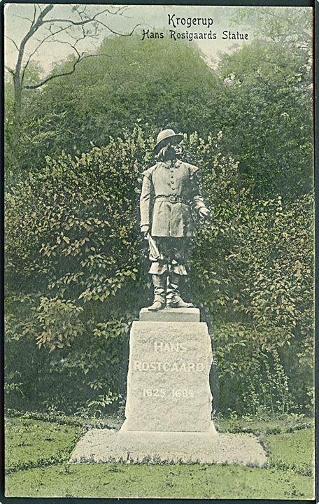 Hans Rostgaards Statue i Krogerup. Peter Alstrups no. 5234.