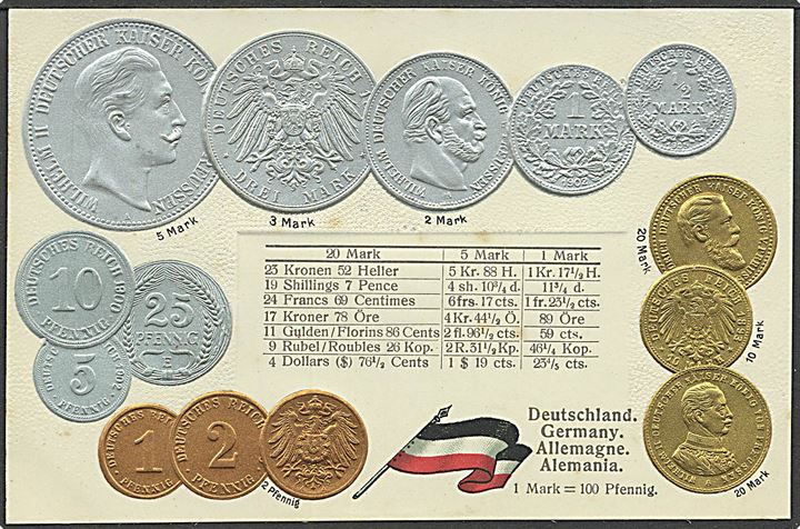 Møntkort, Tyskland. M.H. U/no. Kvalitet 9