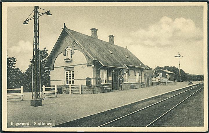 Bagsværd jernbanestation. R. Olsen no. 959. Kvalitet 7