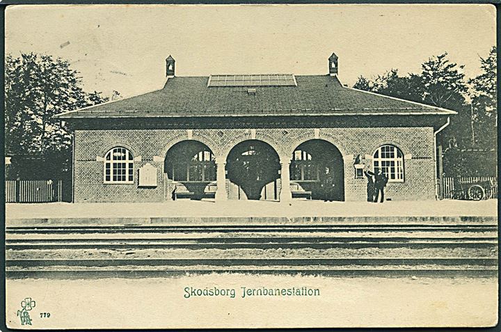 Skodsborg Jernbanestation. P. Alstrup no. 779. Kvalitet 7
