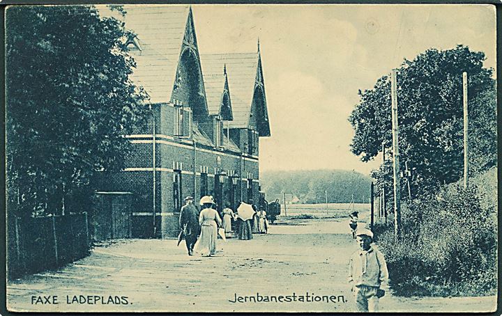 Faxe Ladeplads, Jernbanestationen. H. P. Christiansen no. 17264. Kvalitet 8