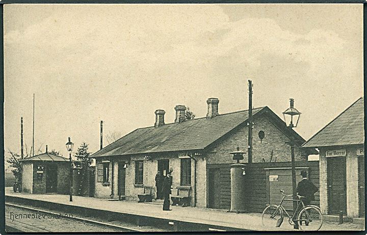 Fjenneslev station. A. Flensborg no. 355. Kvalitet 10