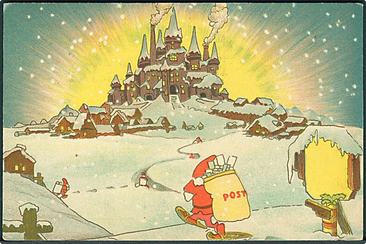 Disney, Walt. Santa’s Workshop. Nisser med julepost. Walt Disney Mickey Mouse S.A. u/no. Kvalitet 7
