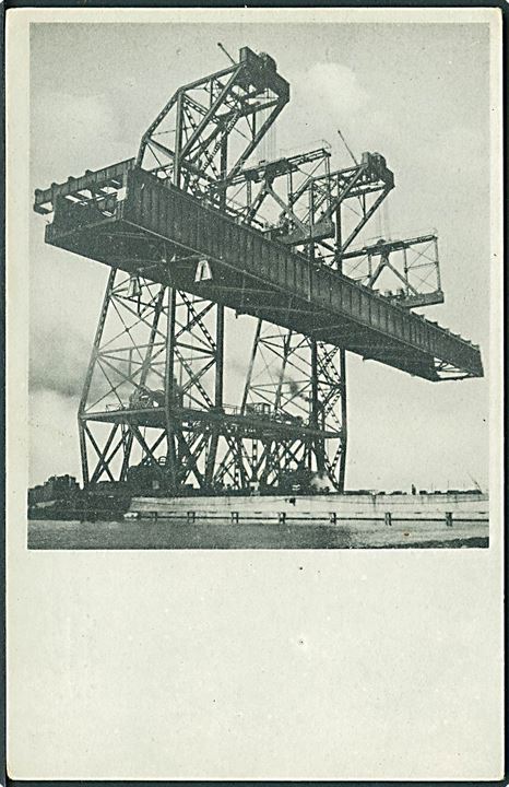 Storstrømsbroen. Brofag flyttes med verdens største flydekran “Stærkodder”. Stenders no. 70397. Kvalitet 8