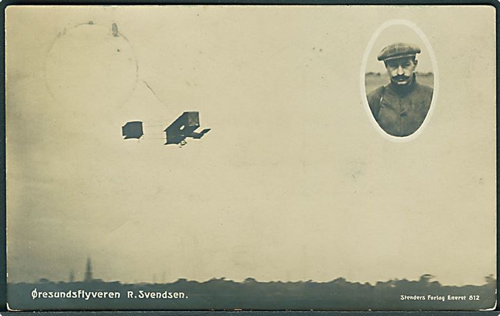 Øresundsflyveren Robert Svendsen. Stenders no. 812. Kvalitet 7